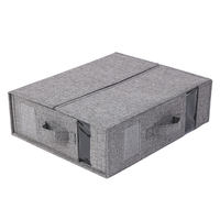 Organisateur pliable moderne grande capacité en tissu Oxford, anti-poussière, pour placard, avec porte-étiquettes, robuste, pour couettes et couvertures