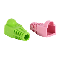 Protection souple en PVC pour connecteur RJ45, couleur personnalisée, pour assemblage de connecteurs réseau, fournie en gros par l'usine