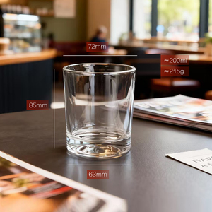 Verre à whisky à fond épais de 200 ml, sans plomb, style Old Fashioned, verre à cocktail personnalisé avec logo, vente en gros de matériel de bar - Product Image 6