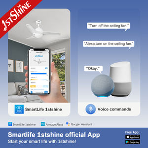 1stshine Ventilador de techo <span class=keywords><strong>Precio</strong></span> Ahorro de energía 3 aspas ABS Blanco Remoto 42 pulgadas Ventilador de techo pequeño Luz - Product Image 6