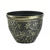 Pots de fleurs ronds en plastique PP écologiques, durables et de style classique pour la décoration intérieure, à suspendre ou à poser au sol, vente en gros