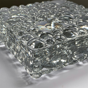 Vente en gros d'usine - Briques de <span class=keywords><strong>verre</strong></span> ondulées transparentes de haute qualité pour salle de bain et cuisine, 150*150*50mm, pour murs intérieurs de maison et d'hôtel - Product Image 6