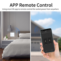 Interrupteur tactile en verre trempé Bingoelec TUYA 1/2/3/4 voies, interrupteur mural WIFI compatible avec Google Alexa