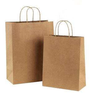 Bolsa de Papel Kraft Colorida con Asa Retorcida para Empacar Regalos, Dulces o Productos con Logotipo Personalizado para Promociones y Compras - Product Image 2