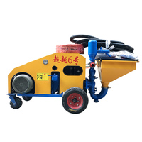 Machine de pulvérisation de ciment et de mortier électrique diesel automatique de petite taille pour la construction murale