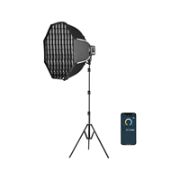 Kit d'éclairage photo professionnel GVM SD80D, éclairage LED, parapluie réflecteur pour studio, utilisation en extérieur, accessoires photo