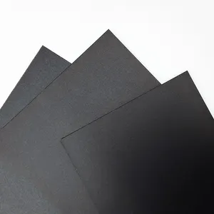 Heißer Verkauf 180g/m² 300g/m² 70x100cm Zellstoff aus jungfräulichem Holz, dickes schwarzes Papp papier