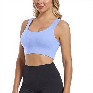 Sports <b>Bra</b> Plus Size Lightweight Breathable Four Way <b>Stretch</b> High Support Anti-Shock Yoga Fitness Top For Women - Product Image 2