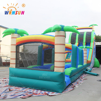 WINSUN Grand toboggan aquatique gonflable en PVC pour usage commercial extérieur, pour adultes et enfants, utilisation en parc aquatique, couleur et logo personnalisés, capacité maximale
