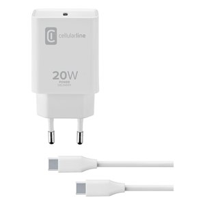 Caricabatterie USB <b>Type</b>-<b>C</b> <b>CHARGER</b> KIT 20W Power Delivery White ACHIPDKITC2CPD20WW - Product Image 1