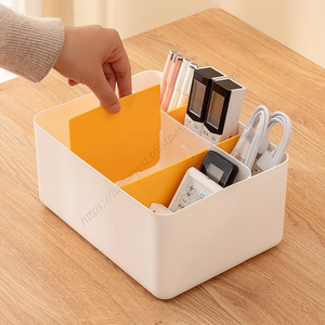 Caja Organizadora de Plástico con Compartimentos para Control Remoto de TV, Organizador de Escritorio para Oficina, Venta al Por Mayor - Product Image 1