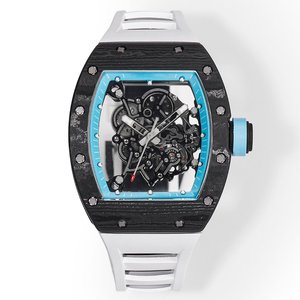 NEW Factory Upgrade the Integrated Movement RM055 Carbon Fiber case Shell 13.5mm Rubber Strap Men's Automatic <strong>Mechanical</strong> <strong>Watch</strong> - Product Image 3