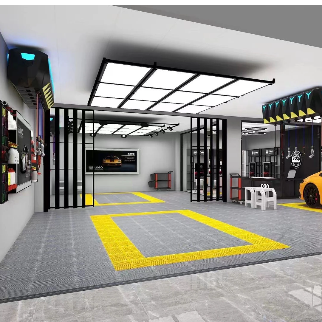 Landscape Mounted LED Light Panel for Auto Detailing Workshop 6000K Brightness Adjustable Ceiling Lamp