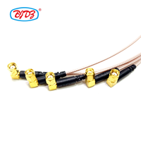 Cable coaxial RG316 con conector SMA macho a N hembra, conector de pazo con tuerca, cable de puente RF para antena de radio, 15 cm
