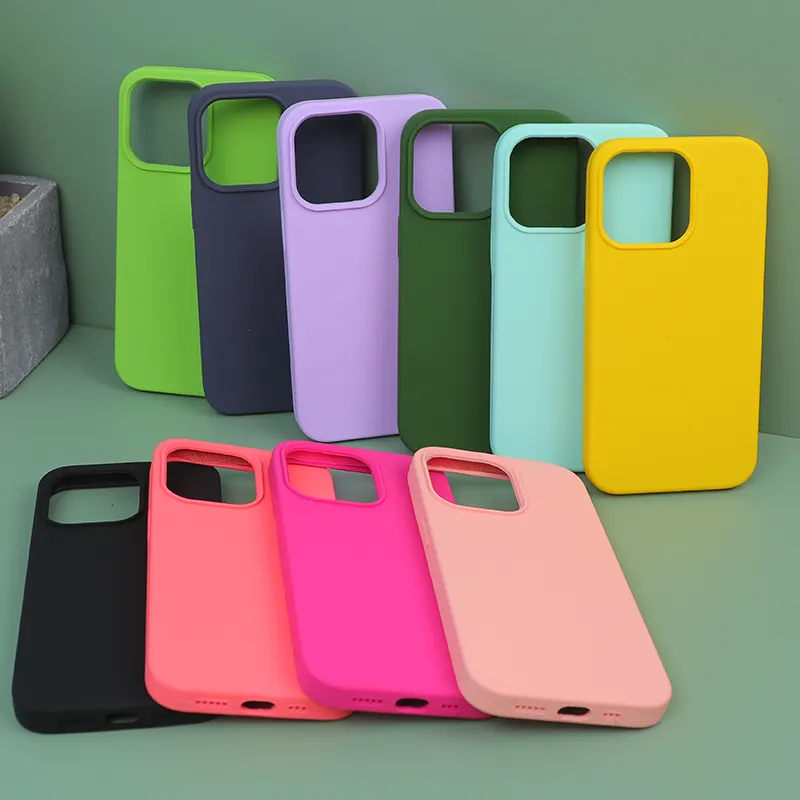 Wholesale Silicone Soft Shockproof Back Cover Phone Case For iPhone14 13 For Samsung Mobile Coque fundas carcasas para celulares