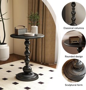 Mesa de Noche Moderna Retro de Hierro, Mesa de Centro Pequeña y Elegante con Almacenamiento para el Hogar, Balcón, Sala de Estar - Product Image 4