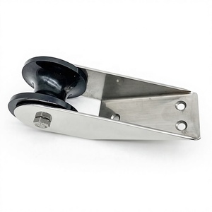 Stainless Steel316 Mirror Polished Marine Anchor Chain Bow Roller 50x170mm Nylon Wheel 6-8mm 5-10kg <b>Yacht</b> Boat Hardware - Product Image 6