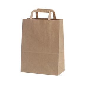 Sacs en papier pour emballages de restaurants Kraft, sacs en papier personnalisés pour la vente à emporter - Product Image 1