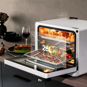 Nouvelle friteuse à air carrée en acier inoxydable de 21-30 L, moderne, pour la cuisine domestique - Product Image 1
