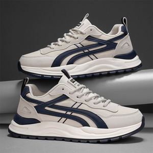 Nouvelles chaussures de course respirantes et légères pour hommes, baskets de running tendance à semelle épaisse et amortissante, style campus - Product Image 5