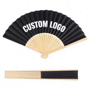 Abanico Plegable Personalizado con Logotipo para Regalos, Decoración, Festivales, Eventos, Bodas y Regalos Promocionales - Product Image 3
