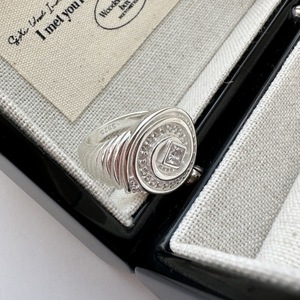 Anillo de diseño de nicho Retro de plata de ley S925 estilo coreano anillo de circón Simple de moda joyería fina al por mayor - Product Image 2