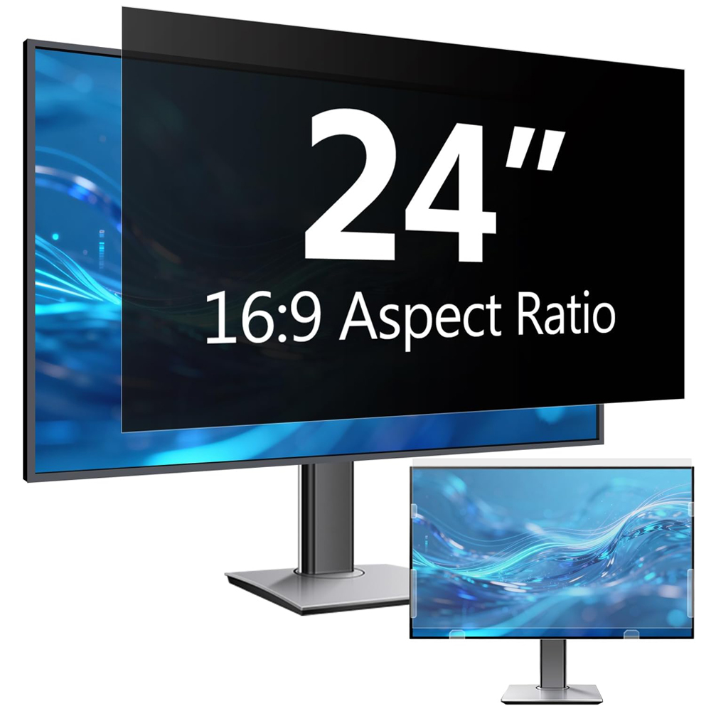 24 Inch Magnetic Computer Privacy Screen Filter for Desktop Monitor