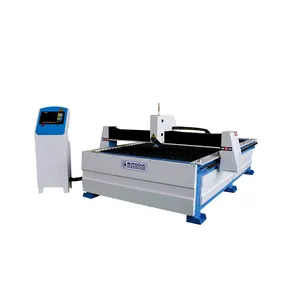 BYFO mesin pemotong plasma, mesin pemotong plasma pelat baja 1300*4000mm CNC 6mm