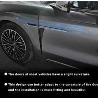 1 paire d'ailes latérales universelles pour garde-boue, décoration de l'aile, évents d'air, prise d'air, garde-boue, garniture de branchies de requin pour Honda, pour Benz, pour BMW