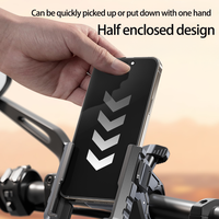 Support de téléphone flexible en plastique ABS pour guidon de vélo électrique, de moto ou de scooter - Logo personnalisé et installation facile