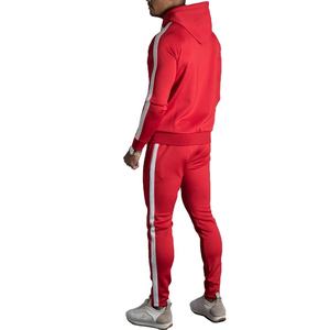 Trajes deportivos personalizados en rojo y blanco con franjas para hombre - Product Image 3