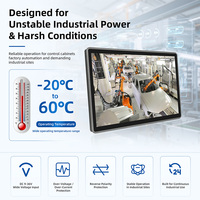 Panel PC Industrial de Aluminio, 4 LAN, Intel de 10.ª Generación, Monitor Táctil Integrado, Panel Frontal IP65, PC con Panel Táctil con Windows 11/Linux