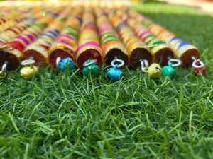 Palitos de Dandiya y Kediyos Coloridos al por Mayor, Decoración Perfecta para Mehndi, Sangeet, Navratri y Bodas Indias - Product Image 3