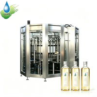 Ligne d'emballage de boissons en bouteilles de verre 3-en-1 haute performance, automatique, électrique, contrôlée par PLC, capacité élevée 1000 ml