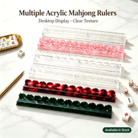 Organizer Kartu Mahjong Magnetik Akrilik Skala Push Card Cross-Border/Organizer Kartu Mahjong Dapat Disesuaikan Berbagai Warna Portabel