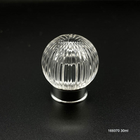 30ml Clair Unique Hommes Forme Bouteilles De Parfum En Verre avec Bouchon En Cristal