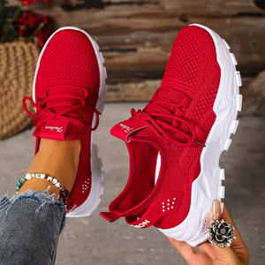 Scarpe da Ginnastica da <span class=keywords><strong>Donna</strong></span> Leggere e Traspiranti in Tessuto Altamente Elastico, Ammortizzate, Sportive e di Tendenza per il Pendolarismo Quotidiano - Product Image 5