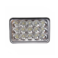 Phare LED de voiture 5 pouces 45W H4, faisceau Hi/Lo super lumineux, DRL carré, éclairage de conduite 4x4 pour pick-up, tout-terrain, Jeep, Hummer, bateau