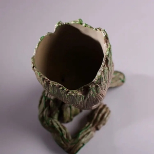 Douluo Bé Gốc Groot Hoa Nồi Bức Tượng Trồng Chậu Hoa Hành Động Con Số Sản Phẩm Cây Quái Vật Đồ Chơi Xe Hơi Trang Trí Nội Thất Bài Viết - Product Image 5
