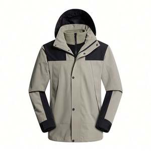 Chaqueta de Esquí de Montaña 3 en 1 Impermeable para Hombre, con Forro Polar, Cortavientos, con Capucha, para Otoño e Invierno - Product Image 4