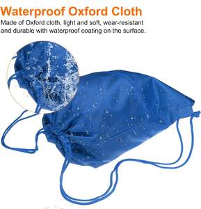 Promocional 600D 420D 210D poliéster impermeable cordón mochila deportes escuela cordón bolsas con logotipo personalizado - Product Image 4