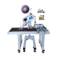 Étiqueteuse plate automatique modulaire à prix d'usine avec convoyeur et option de pagination pour sacs cartes boîtes couvre applicateur d'étiquettes