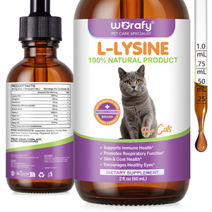 Worafy Vente en gros Gouttes <span class=keywords><strong>de</strong></span> <span class=keywords><strong>lysine</strong></span> liquide <span class=keywords><strong>pour</strong></span> <span class=keywords><strong>chat</strong></span> Suppléments <span class=keywords><strong>de</strong></span> L-<span class=keywords><strong>lysine</strong></span> <span class=keywords><strong>pour</strong></span> chats Chatons Immunitaire Respiratoire Soutien <span class=keywords><strong>de</strong></span> la santé oculaire - Product Image 1