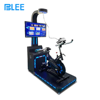 BLEE Vélo de spinning VR à succès avec système de mouvement avancé, simulateur de réalité virtuelle de niveau parc d'attractions pour centre commercial