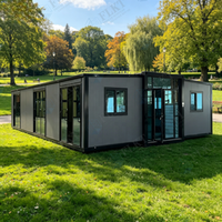 Villa modulaire préfabriquée de luxe extensible FLKT à double aile avec extensions combinées et multiples modules – Maison conteneur