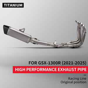 สำหรับ GSX1300R <span class=keywords><strong>Hayabusa</strong></span> <span class=keywords><strong>Gen3</strong></span> ปี 2021-2025 ระบบท่อไอเสียรถจักรยานยนต์โลหะผสมไทเทเนียม ชุดสมบูรณ์ - Product Image 2