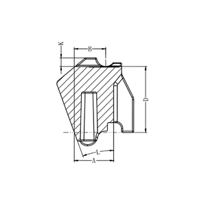 Plaque <span class=keywords><strong>de</strong></span> guidage inclinée WJ8-7 pour système <span class=keywords><strong>de</strong></span> fixation <span class=keywords><strong>de</strong></span> <span class=keywords><strong>rail</strong></span> WJ-8, norme CN TB/T 3395.5, dalle sans ballast pour voie ferrée à grande vitesse - Product Image 2