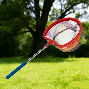 Filet de pêche pliable pour enfants, maille en nylon de 21 Cm de diamètre pour attraper de petits poissons, outil de jeu en plein air - Product Image 1