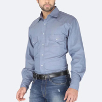 Chemise de sécurité FR à manches longues OEM NFPA2112, résistante aux flammes, antistatique, résistante aux hautes températures, vêtements de travail