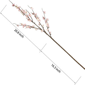 Fleurs artificielles en soie de prunier rouge 30cm-100cm pour décorations de mariage - Product Image 5